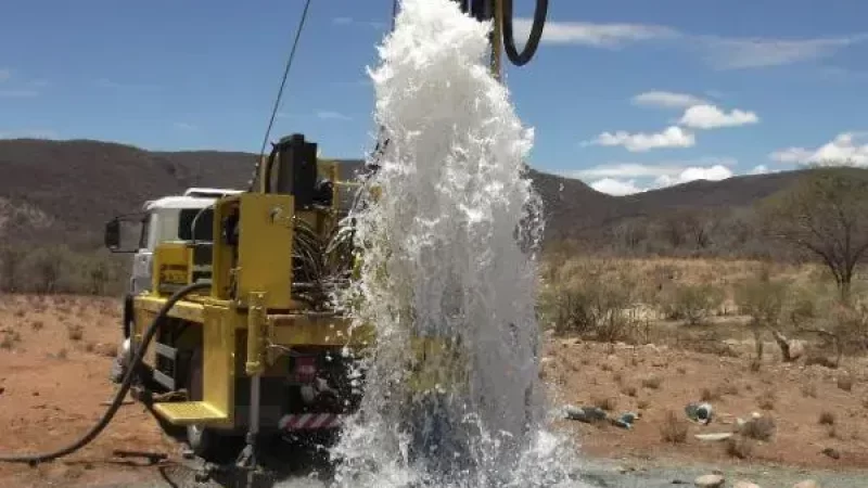 Equipamentos de perfuração em operação